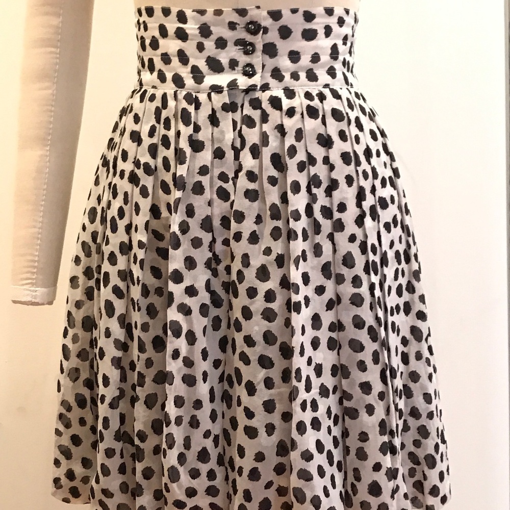 Yves Saint Laurent High Waisted Silk Skort - NWOT